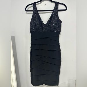 Nigh black dress | sequins | Size 6